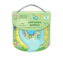 Mordedor Cool Nature - Paquete de dos - Verde y aguamarina / Amarillo y aguamarina