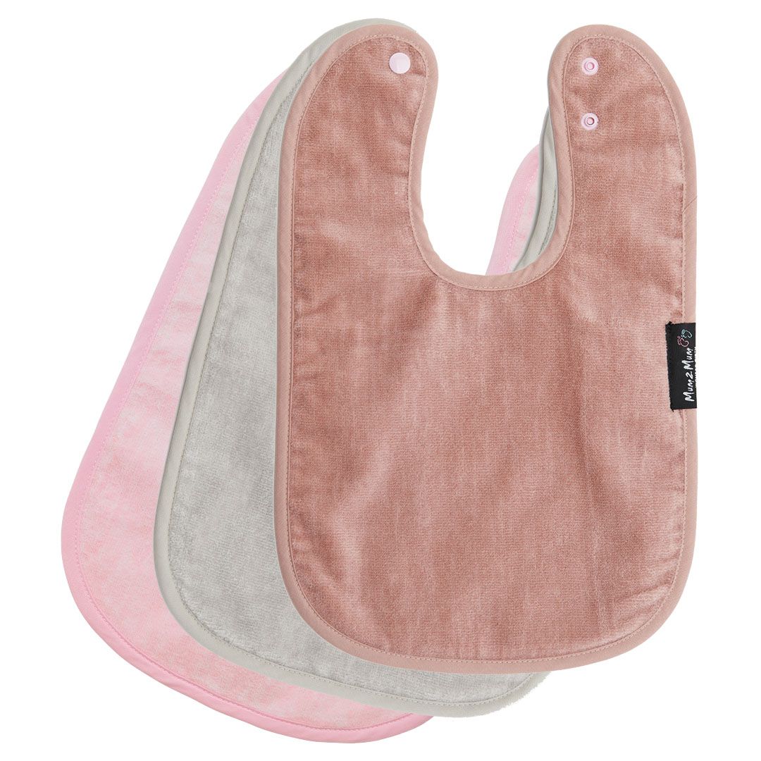 3 PACK - Mum 2 Mum Standard Wonder Bibs - ANY COLOURS