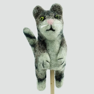 Marionetas de dedo de fieltro - Perros y gatos