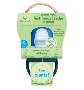 Sproutware First Foods Feeder fabriqué à partir de plantes en rose, vert ou aqua