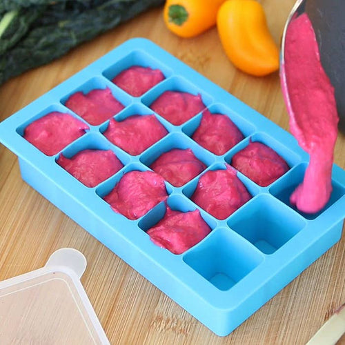 Silicone Freezer Tray in Aqua, Pink or Green
