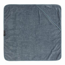 Hooded Grey Towel Laying Flat