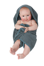 Mum 2 Mum Hooded Towel Grey