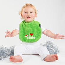 Mum 2 Mum Christmas Embroidered Wonder Bib - Lime