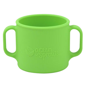 Taza de aprendizaje hecha de silicona en rosa, aguamarina, azul marino o verde