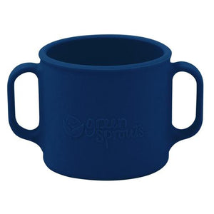 Taza de aprendizaje hecha de silicona en rosa, aguamarina, azul marino o verde