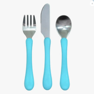 Learning Cutlery Set in Aqua or Green