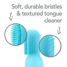Learning Toothbrush in Silicone in Pink, Aqua or Green