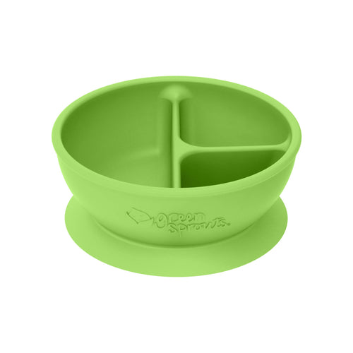 Bol d'apprentissage en silicone rose, vert, bleu marine ou aqua