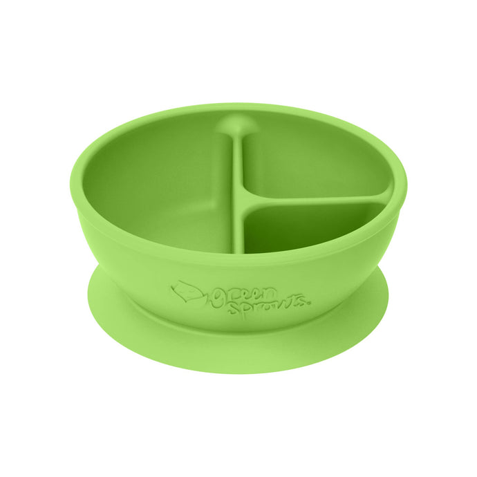 Bol d'apprentissage en silicone rose, vert, bleu marine ou aqua