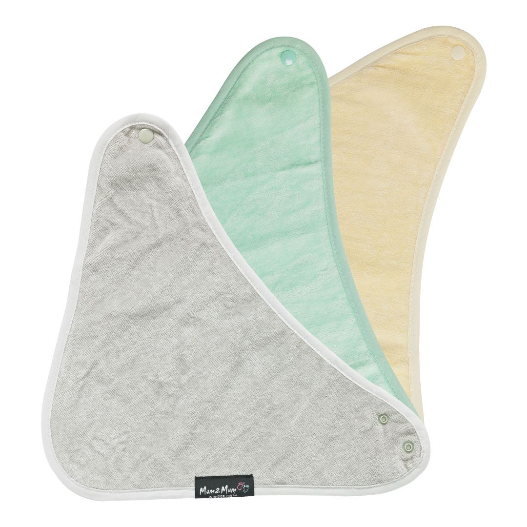 3 PACK - Mum 2 Mum Bandana Style Baby Bibs - ANY COLOURS