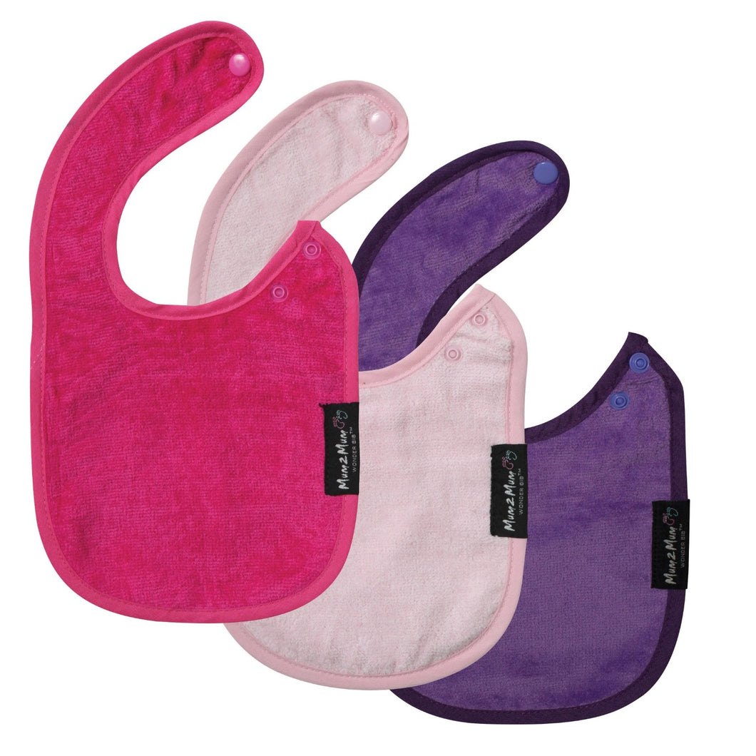 Buy 2 & Get 1 Half Price | Mum 2 Mum Infant Bibs 3 Pack
