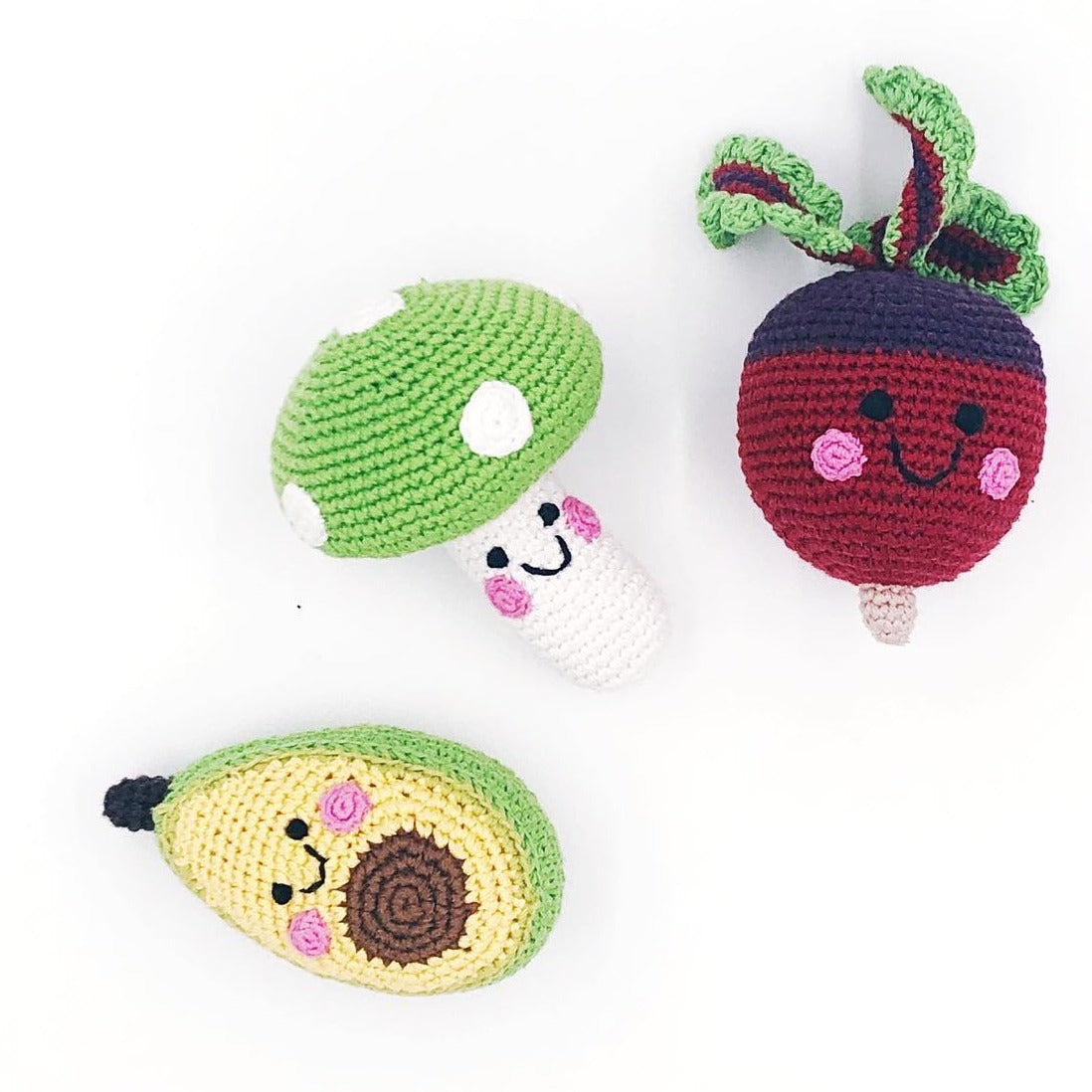 Friendly Beetroot Rattle
