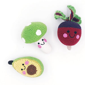 Friendly Beetroot Rattle