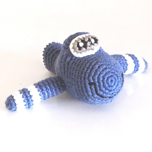 Hochet Avion Bleu