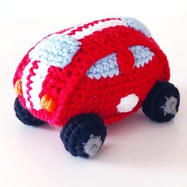Hochet voiture de course rouge