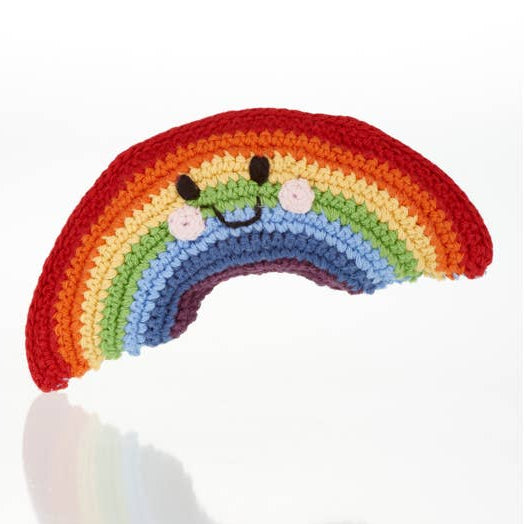 Hochet arc-en-ciel amical