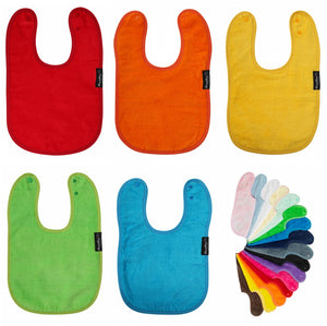 Buy 4 & Get 1 FREE | Mum 2 Mum Feeding Standard Wonder Baby Bibs 5 Pack