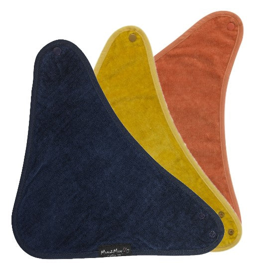 3 PACK - Mum 2 Mum Bandana Style Baby Bibs - ANY COLOURS