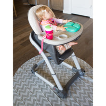 Splatmat High chair messy mat chevron insitu