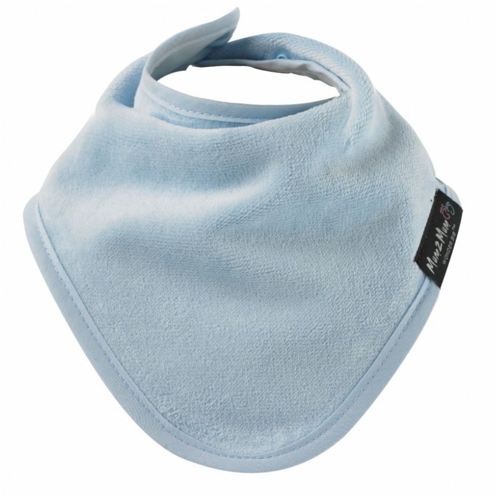 Bandana Wonder Bib Baby Blue Worn