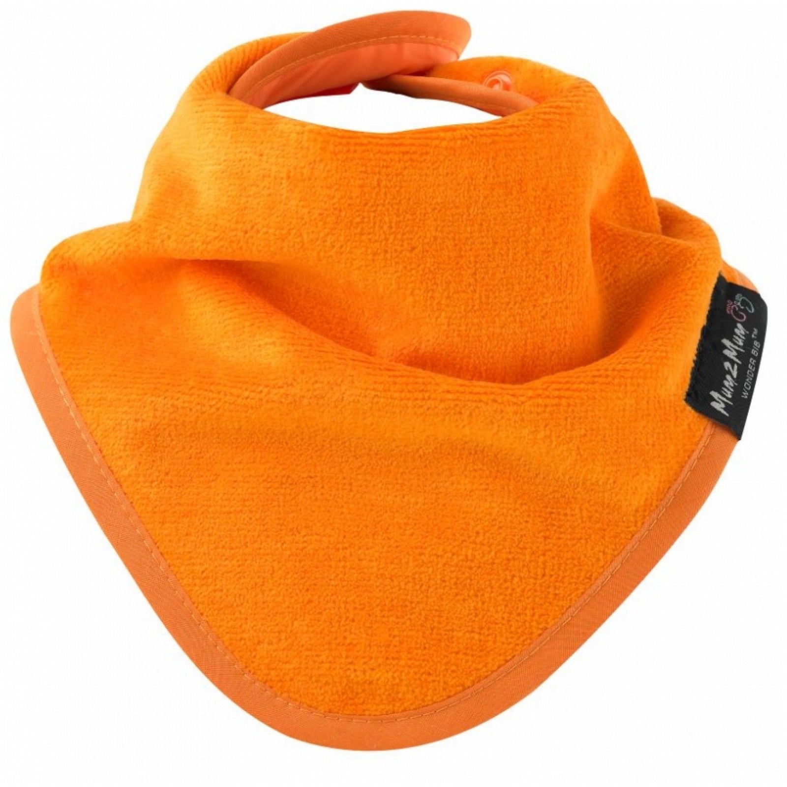 Bandana Wonder Bib Orange Worn