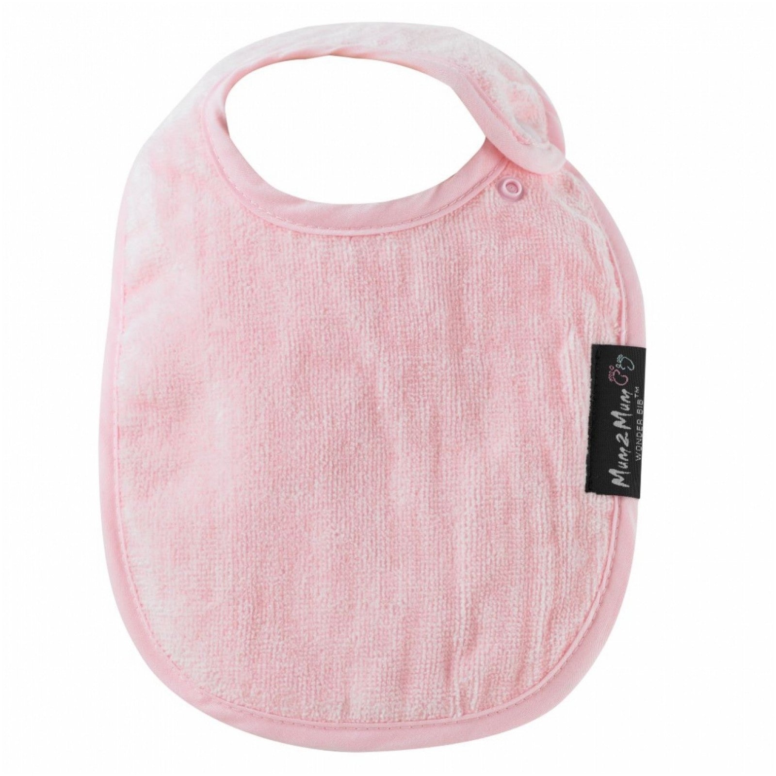 Infant Bib Baby Pink Worn