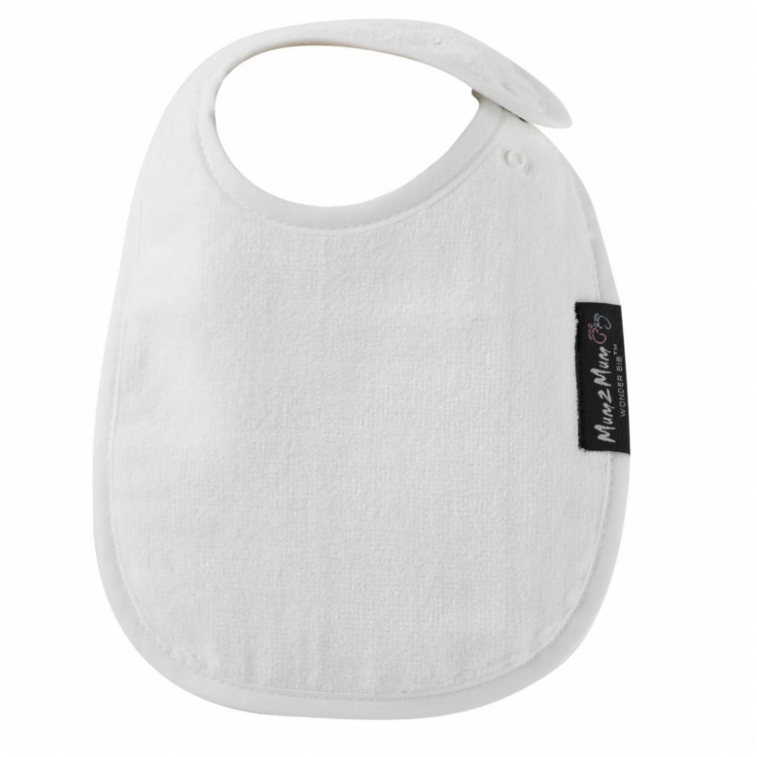 Infant Bib White Worn