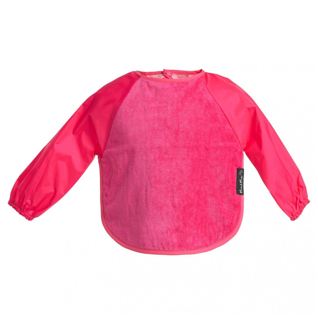 Sleeved Wonderbib Cerise Pink Worn