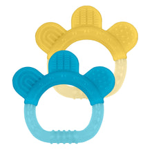 Silicone Teether - Two Pack - Aqua & Yellow / Blue & Green / Pink & Purple