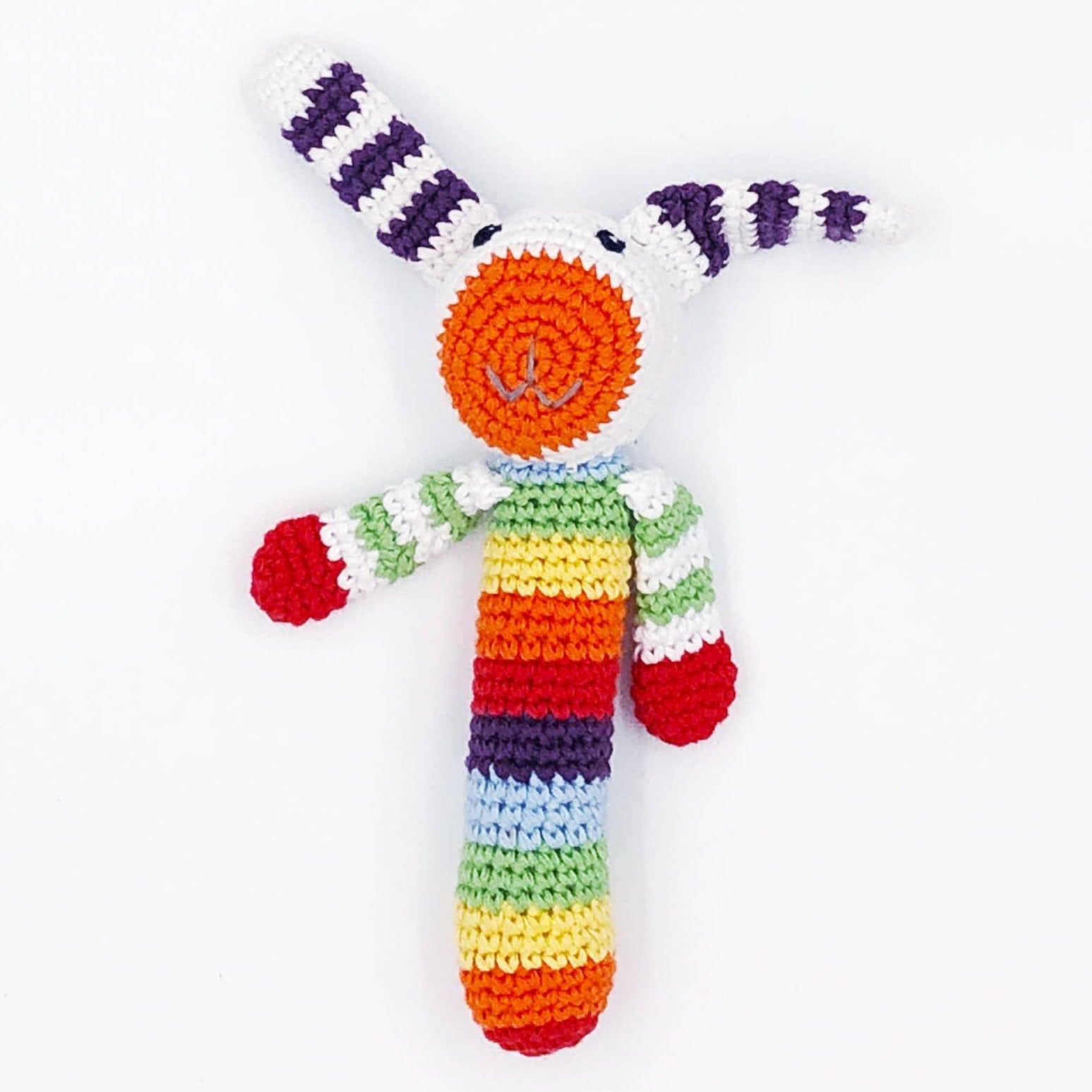 Bunny Stick Rattle Multi-colour