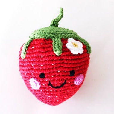 Hochet amical aux fraises