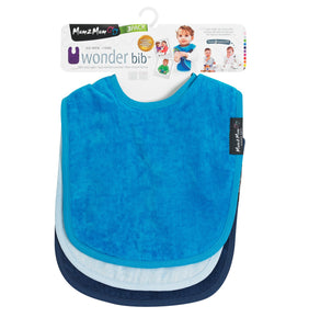 3 PACK - Mum 2 Mum Standard Wonder Bibs - ANY COLOURS