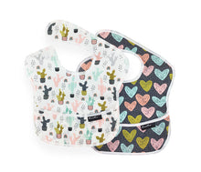 Mum 2 Mum Waterproof Wonder Bib Two Pack - 2 Different Pattern Packs