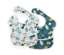 Mum 2 Mum Waterproof Wonder Bib Two Pack - 2 Different Pattern Packs