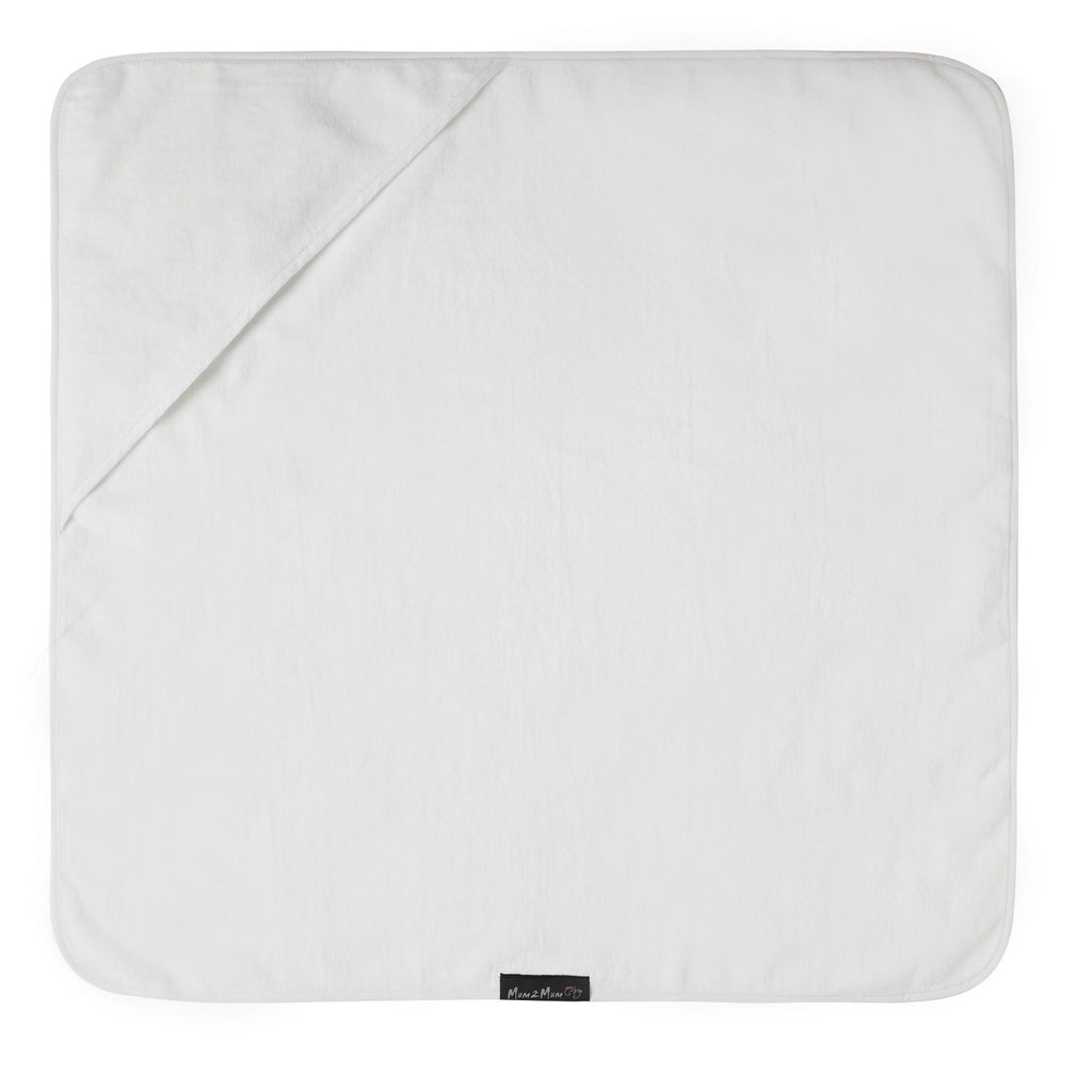 Mum 2 Mum Hooded Towel - White
