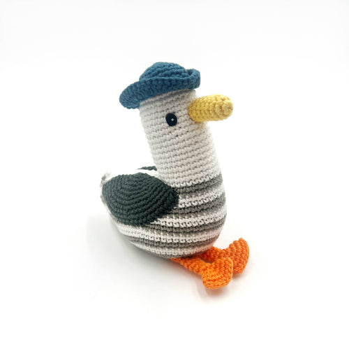 Crochet fait à la main Fairtrade Seagull Hochet