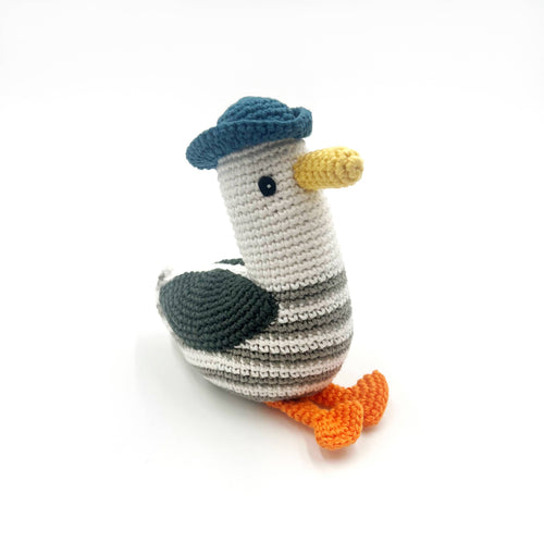 Crochet Handmade Fairtrade Seagull Rattle