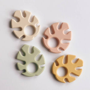 Silicone Leaf Teethers - Five Natural Colours