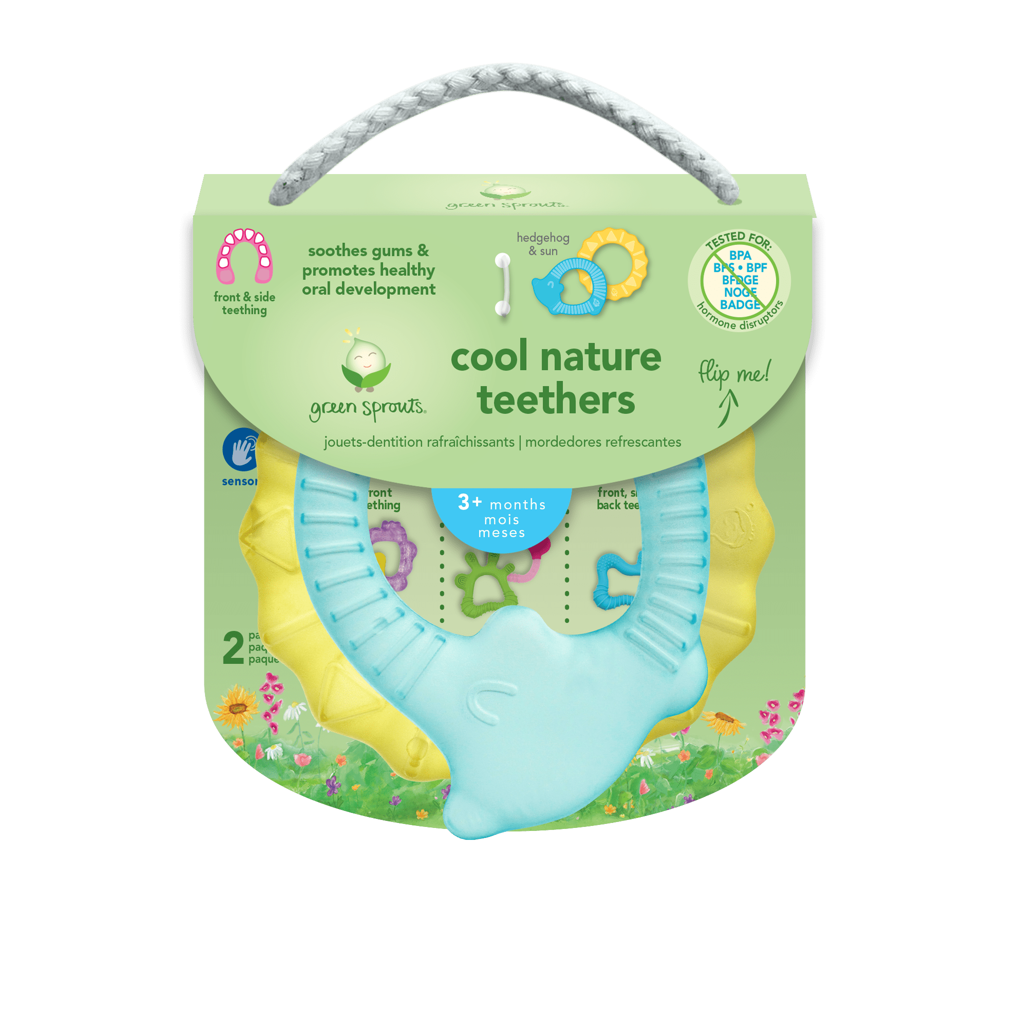 Cool Nature Teether - Two Pack - Green & Aqua / Yellow & Aqua - Baby&More