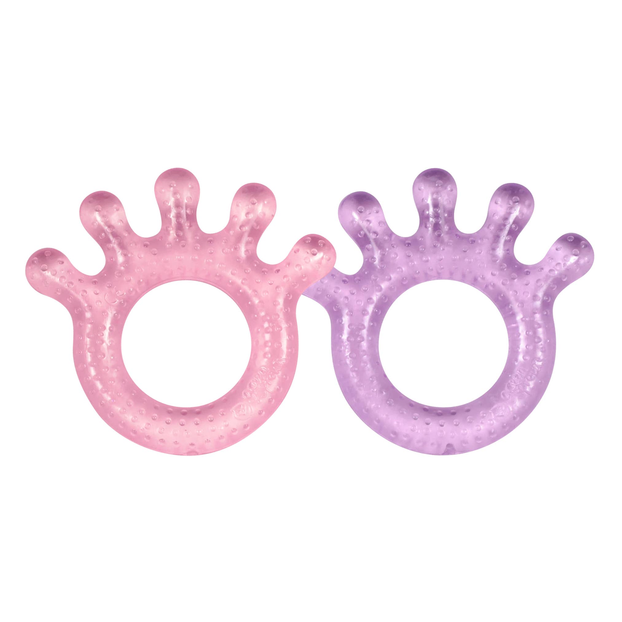 Cooling Teether - Two Pack - Pink & Purple / Blue & Green - Baby&More