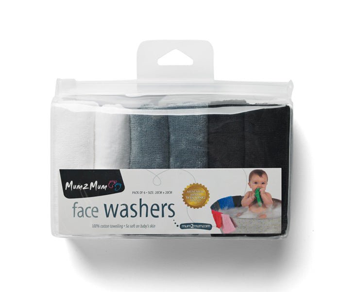Cotton Facewashers / Reusable Wipes - Pack of Six - Baby&More