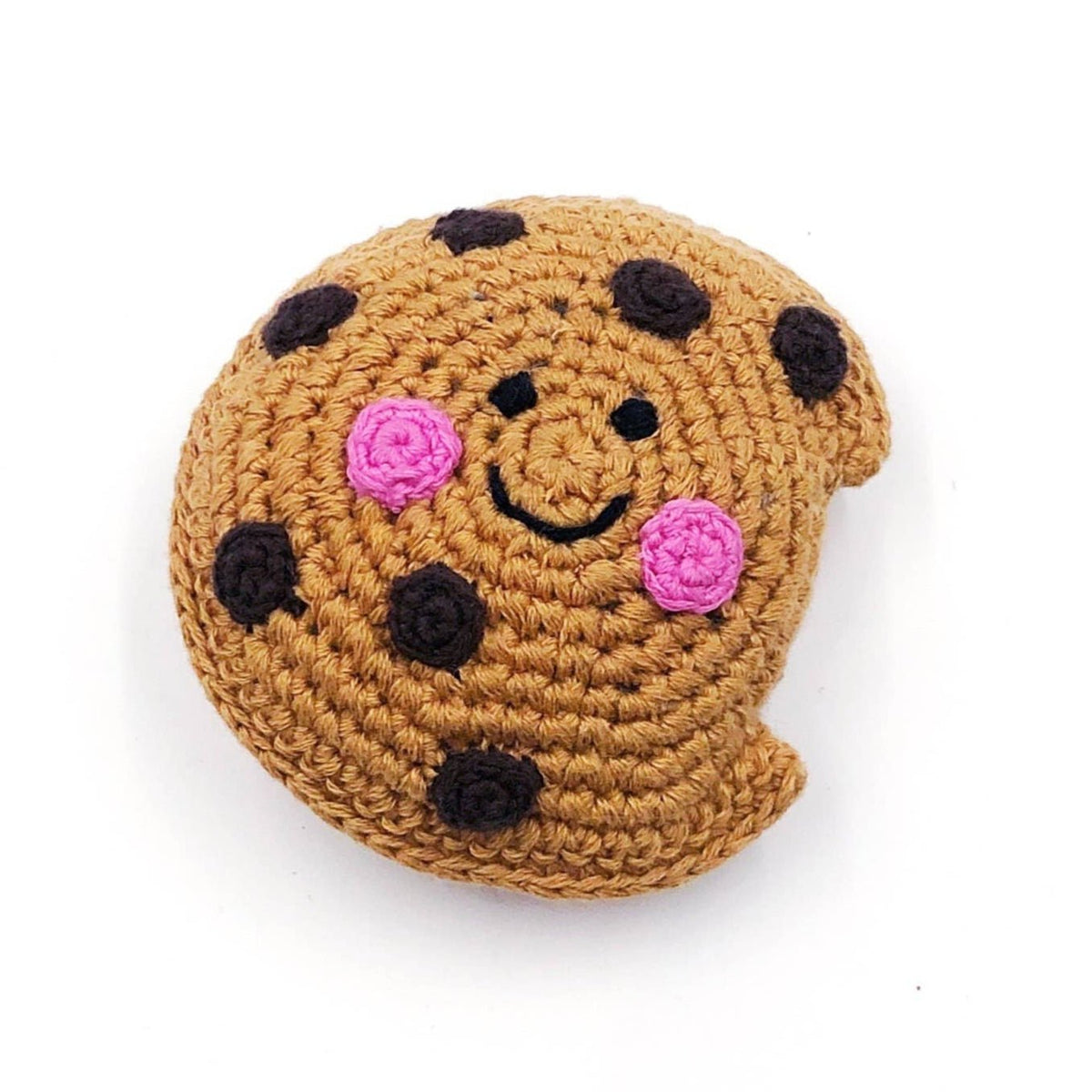 Chocolate Rattle Fairtrade Chocolate Chip Cookie Rattle – Baby&More