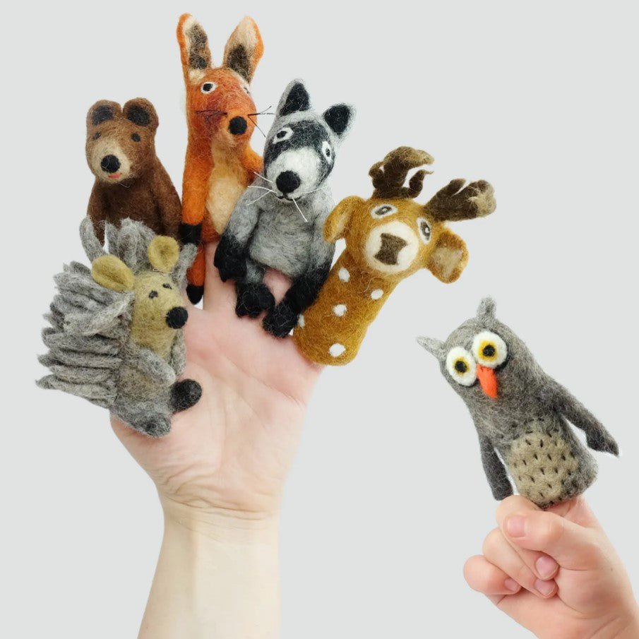 Fairtrade Felt Finger Puppets - Forest Friends - Baby&More