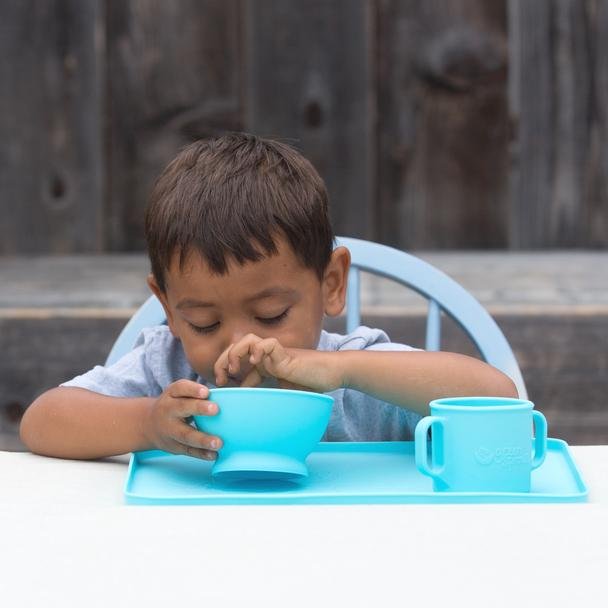 Feeding Bowl made from Silicone in Green - Baby&More