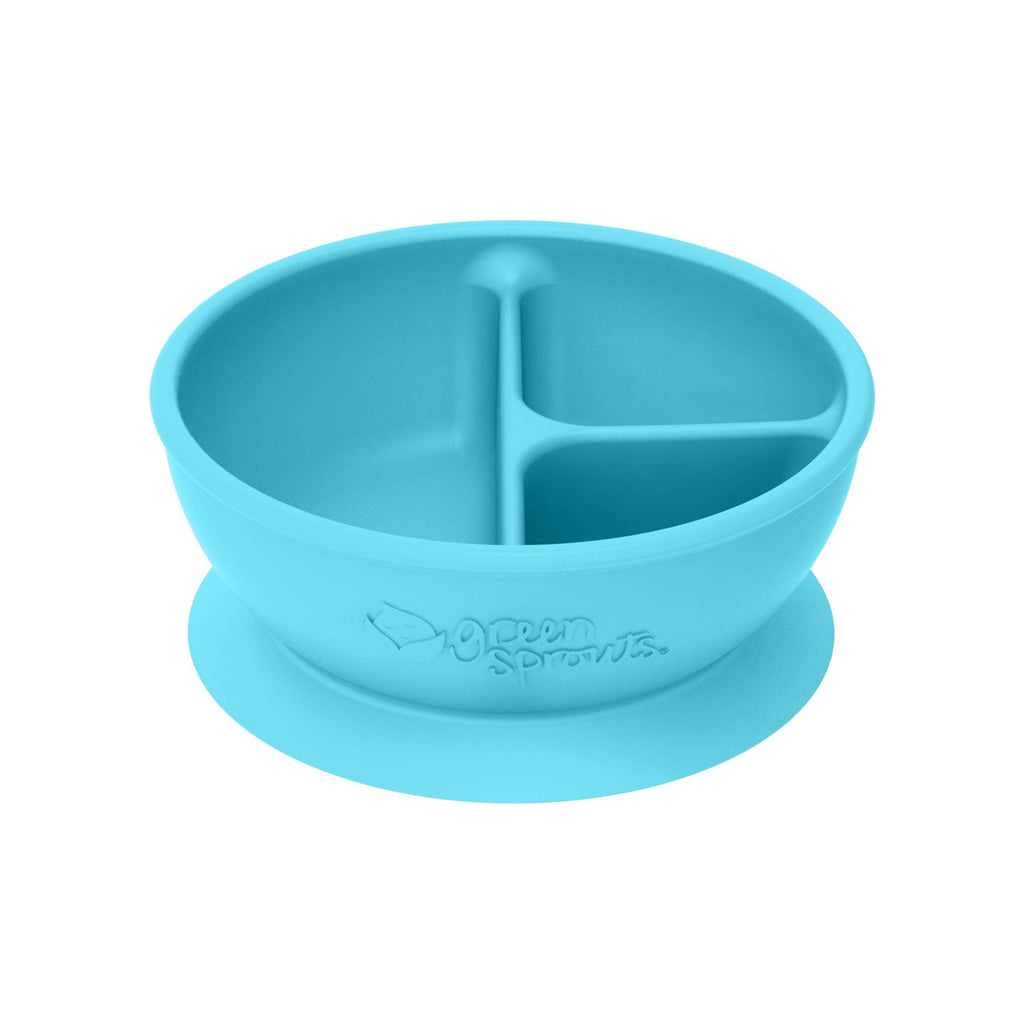 Learning Bowl made from Silicone - Pink, Green or Aqua - Baby&More