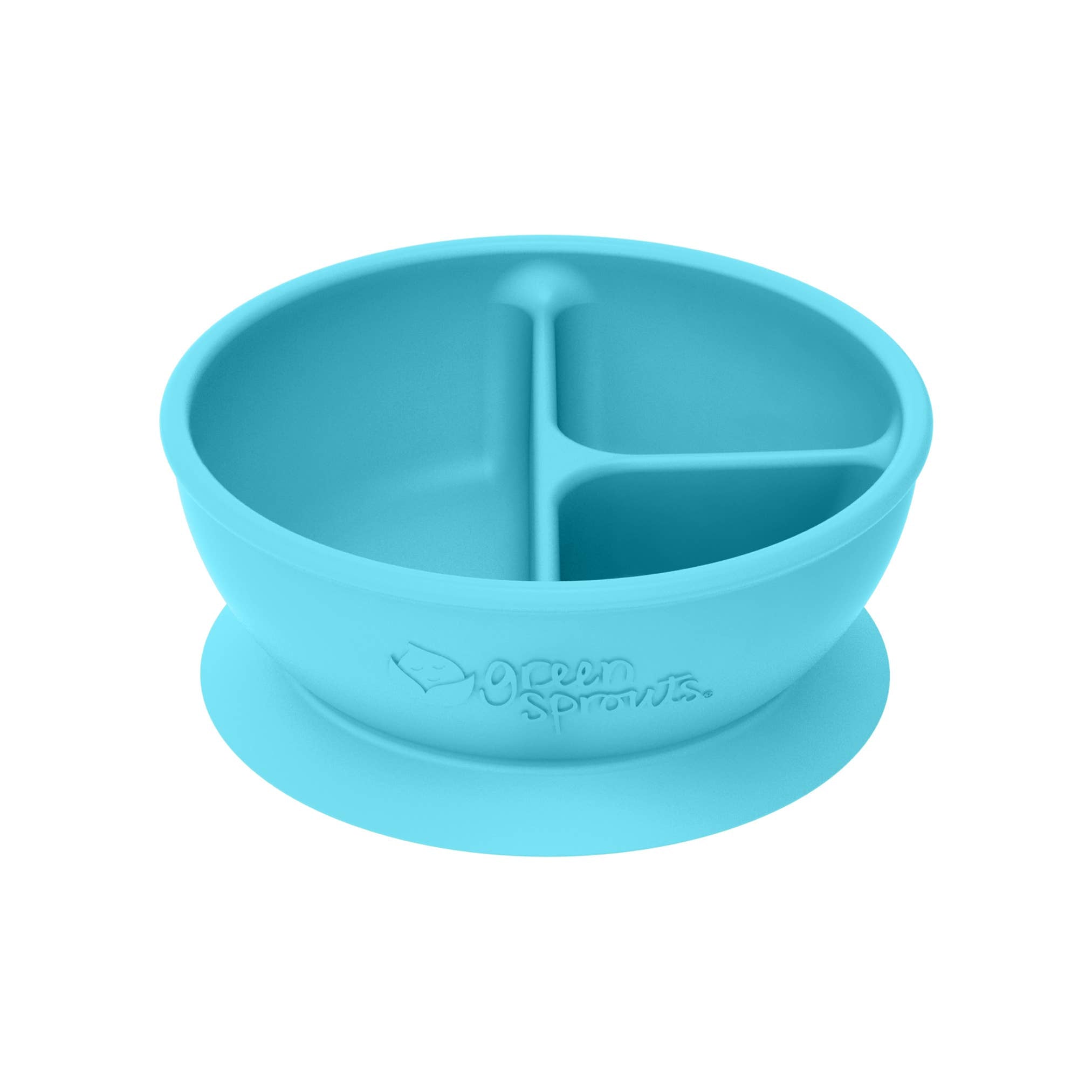 Learning Bowl made from Silicone - Pink, Green or Aqua - Baby&More