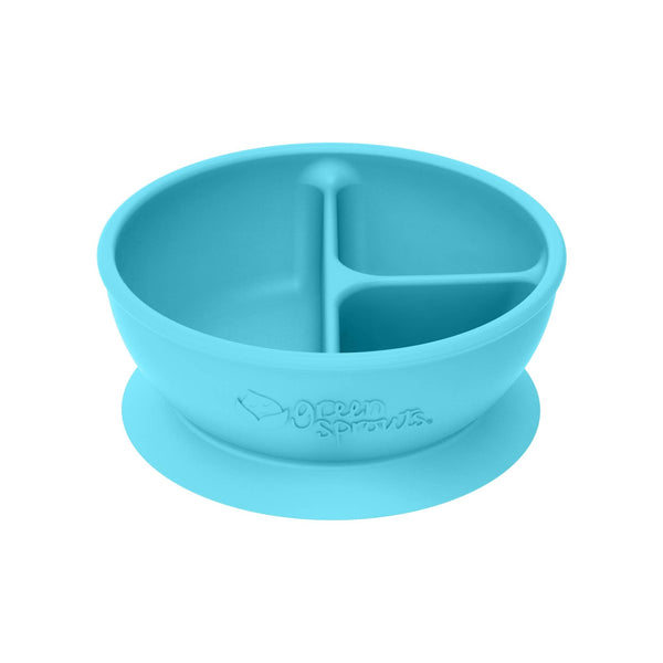Learning Bowl made from Silicone - Pink, Green or Aqua - Baby&More
