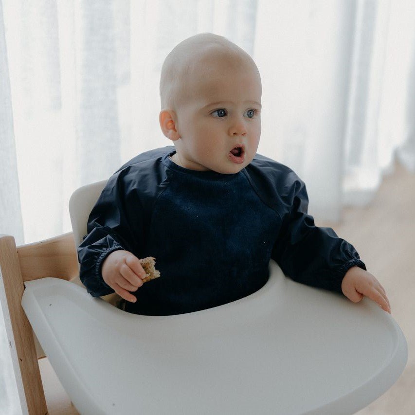 Mum 2 Mum Sleeved Wonder Bib - Navy Modelled