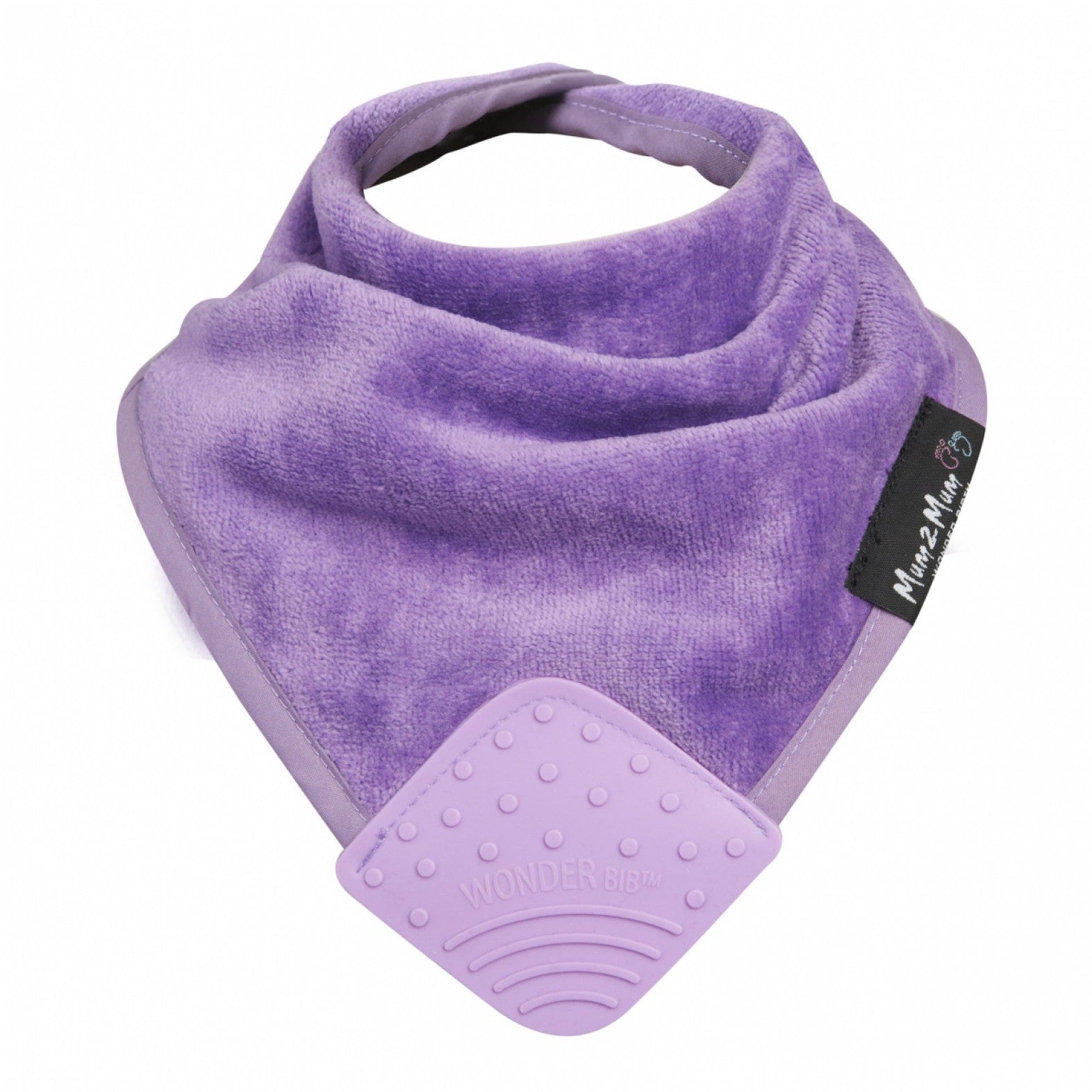Mum 2 Mum Teething Bandana Wonder Bib - Purple - Baby&More